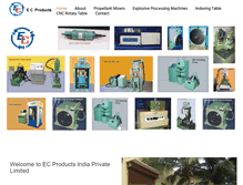 Tablet Screenshot of ecproducts.in
